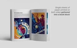 Perfect bound booklet printing Perfect bound booklet printing